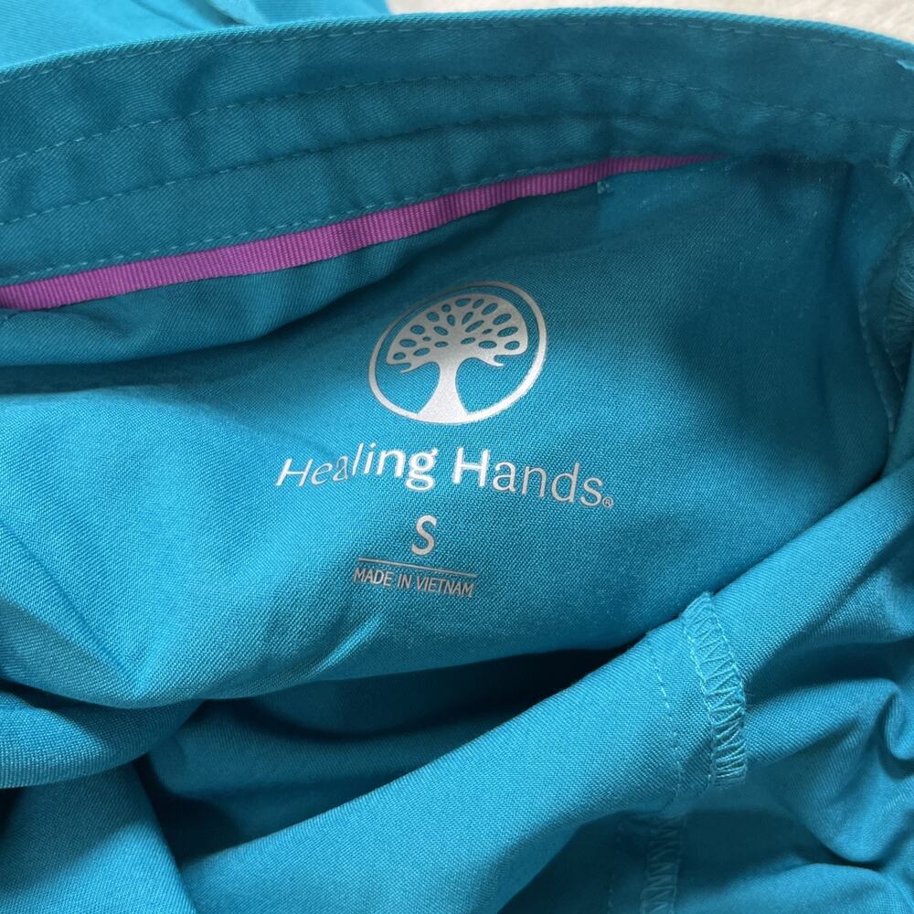 NWOT Purple Label by Healing Hands Teal Taylor Scrub Pants Size Small Charity - Picture 11 of 13